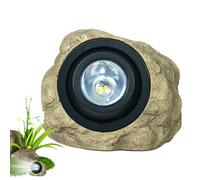 Solar Garden Lights Outdoor - Rock Shaped Path Lights, Energy Efficient Decorative Stones | Landscape Elements with Automatic Function for Lawn, Patio, Pass