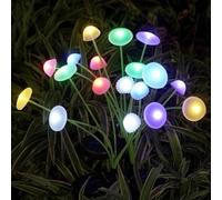 Solar Garden Lights Outdoor,Solar Jellyfish Stake Lights,LED Solar Mushroom Lights,Outdoor Jellyfish Decorations.Waterproof Firefly Light Outside Decor for Patio Yard Pathway
