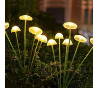 Solar Garden Lights Outdoor,Solar Jellyfish Stake Lights,LED Solar Mushroom Lights,Outdoor Jellyfish Decorations.Waterproof Firefly Light Outside Decor for Patio Yard Pathway