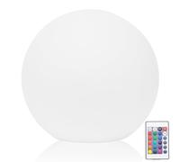 Solar Garden Lights, Solar Ball Lights Outdoor 16 Colors Rechargeable Remote Control Globe Lamp Garden Outdoor Impact-Resistant Waterproof Night Light for Lawn, Patio, Pond, Night Light, 8 In Dia.