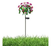 Solar Garden Lights - Waterproof LED Flower Lamp, Outdoor Solar Flower Lighting | Yard Backyard Courtyard, Porch Farm Balcony Lawn Pathway Walkway Decorative Landscape Lighting