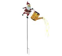 Solar Garden Lights,Waterproof Santa Claus Watering Can Design - Waterproof Watering Can Lights for Garden - for Courtyards Backyard Pathway Terrace Balcony Landscaping Porch Patio Lawn