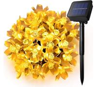 Solar Garden Lights, with Remote Cherry Blossom Flower String Lights 334FT Waterproof with 8 Modes, 1000 LED Solar Light String for Outdoor, Indoor, Yard, Fence, Wedding Decoration (warm white)