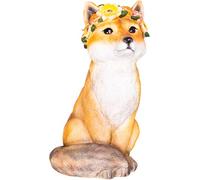 Solar Garden Ornament - Animal with Light Up Headband, light up garden ornament (Fox)