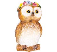 Solar Garden Ornament - Animal with Light Up Headband, light up garden ornament (Owl)