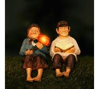 Solar Garden Ornaments - Grandparent Statue Marco Paul Multi One Size