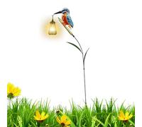 Solar Garden Outdoor Statues,Kingfisher Solar Light Figurine - Pathway Waterproof Lantern - for Garden Yard Patio Backyard Porch Lawn Walkway Courtyard Outdoor Landscaping
