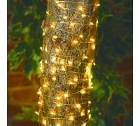 Solar Garden String Lights Decoration 100 Warm White LED - 12.9m by Bright Garden
