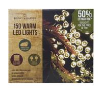 Solar Garden String Lights Decoration 150 Warm White LED - 17.9m by Bright Garden