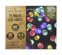 Solar Garden String Lights Decoration 75 Multicolour LED - 10.4m by Bright Garden