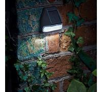 Solar Garden Wall Light White LED - 7.6cm SuperBright by Smart Solar