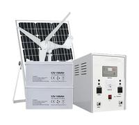 Solar generator 8 kW + 400 W wind turbine, hybrid power system - off-grid wind and solar complete set, 220 V output, complete renewable energy solution for home, on the farm or
