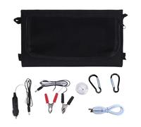 Solar Generator Panel - Foldable Power Supply, Portable Charging Device | 100w Sturdy Double USB Power Station For Travel Adventures, Solar Mat For Off-Grid Use, Generator Pack