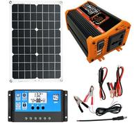 Solar Generator With Panels Solar Panel Kit Inverters And Solar Panels High Efficiency Monocrystalline PV Module For Camping Boats, Caravans, Campers Other Outside Of The Way Applications