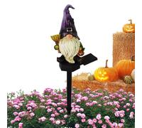 Solar Gnomes Decor for Outside Funny Halloween Resin Waterproof Lights