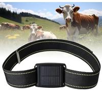 Solar GPS Tracker for Cattle, Collar Device with Real-Time Tracking, Route Playback, E-Fence Alarm, IP67 Waterproof for Livestock, Sheep, Horses, Camels & Wildlife