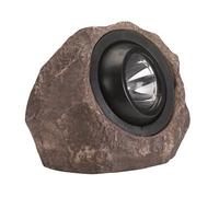Smart Solar Jumbo Rock Light 15 Lumens in Brown | Charlies