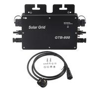 Solar Grid Tie Micro Inverter, 800W WiFi Control Automatic Identification DC to AC Solar Inverter for RV Boat Home IP65 Instruments Parallel Control MPPT Aluminum Alloy Material GTB 800