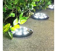 Solar Ground Light with Smart Light Sensor, LED Path Lights for Garden Yard Stairs
