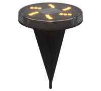 vidaXL Solar Ground Lights with Ground Spikes Outdoor 12 pcs Warm White