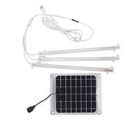 Solar Grow Lights for Outdoor Indoor Plants, LED Solar Powered Grow Light Strip Plant Growing Lamps with 1-10 Level Control Switch for Balcony Greenhouse Herbs Vegetables Flowers(30W)