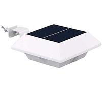 Solar Gutter Light, 4LED Solar Motion Sensor Light, Solar Fence Wall Lights Waterproof Solar Street Lamp for Garden Walkway Patio Yard Garage