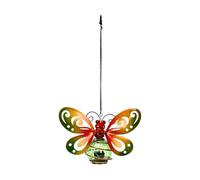 Solar Hanging Decor Light: Bee Butterfly Hummingbird Pendant Lamp (Outdoor)