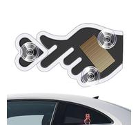 Solar Heart Light For Car - Gesture Design Wireless Interior Lamp, Vibration Sensor Atmosphere Gear, Romantic Aesthetic Window Apparel, USB Rechargeable Tool | For Men