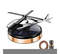 Solar Helicopter Air Freshener Car Dashboard Fragrance Diffuser Rotation Perfume Odour Eliminator Aroma Therapy Durable Rotating Solar Therapy Oil Diffuser Natural Car Perfume