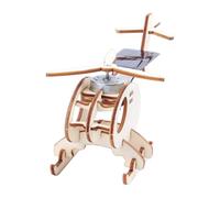 Solar Helicopter Kit, Science Toy, 7.09x2.76x3.54 Inches Assembly Model, Interactive Educational Project for Enthusiasts Students Girls Boys, Renewable Energy Learning Activity Instructors Educators