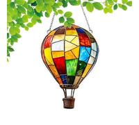 Solar Hot Air Balloon Flashlight with Flame Flame Decorative Lamp Flame Effect Waterproof Hanging Decoration for Outdoor Weddings Halloween Garden Birthday