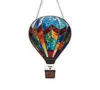 Solar Hot Air Balloon Lantern,Flickering Flame Garden Light | Decorative Weather-Resistant Hangable Lantern for Yard Porch Patio Wedding Birthday Halloween Christmas