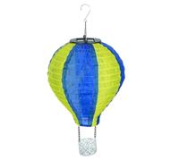 Solar Hot Air Balloon Lantern - Rainbow Glass Effect Multi-Coloured