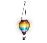 Solar Hot Air Balloon Lantern - Top with Solar Panel, Metal Frame Structure, Gentle Ambient Lighting Effect, Easy to Install Hook | Unique Outdoor Decoration That Will Make The Lawn Out
