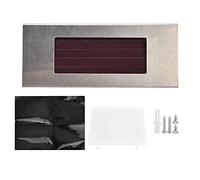 Solar House Number Light Waterproof Outdoor Address Plaque Daylight White Solar-Powered Sign for Home Exterior