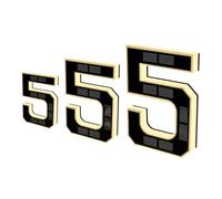 Solar House Numbers: IP44 LED Backlit Address Sign for Yard Mailbox