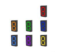 Solar House Numbers With LED Light, IP55 Waterproof for address Sign 9.8cm Auto-Illumination, ABS Weather-Resistant Door Number Plate For Home Outdoor Decoration(Full-color)