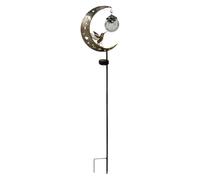 Solar Hummingbird Lights, Moon Themed Garden Stakes, Outdoor Lamps with Figures, 4-5 Words Charming Solar Decor, Garden Illuminating Art