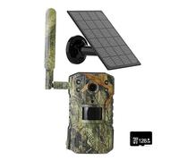Solar Hunting Trail Camera Waterproof Motion Detection Wildlife Camera With Night Vision(With 128G card)