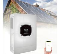 Solar Hybrid Inverter 5000W - 48V DC to 230V AC, Built-in MPPT Charge Controller, Parallel Support for 9 Inverters, BMS, WIFI Communication, On/Off Grid for Home/RV