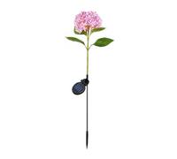 Solar Hydrangea Garden Light, Waterproof Outdoor LED Flower Lamp, 81cm Adjustable Stem Stake for Patio Lawn Pathway Decor Pink A