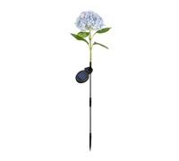 Solar Hydrangea Garden Light, Waterproof Outdoor LED Flower Lamp, 81cm Adjustable Stem Stake for Patio Lawn Pathway Decor Blue A