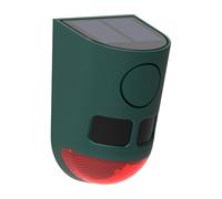 Solar Infrared Motion Sensor Alarm Animal Repeller 129dB Loud Sound Noise Maker