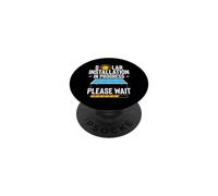 Solar Installation In Progress Please Wait Funny PopSockets Adhesive PopGrip