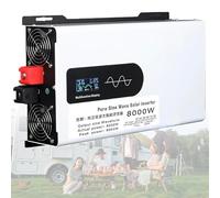 Solar Inverter Charger, 5000W-12000W Peak Power, DC 12V/24V/48V/60V/72V/96V to AC, Pure Sine Wave, LCD Display for Home/RV/Truck/Camping