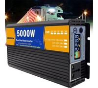 Solar Inverter DC12V-72V To AC220V Power Converter with LCD Display Suitable for Home Backup Power, RV, Truck, Off Grid Solar Inverter 5000W