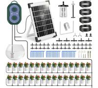 Solar Irrigation System, Automatic Watering for 30 Potted Plants, Garden Irrigation System with 35 m Drip Hose, Car Drip Irrigation System for Potted Plants, Garden, Balcony Plants
