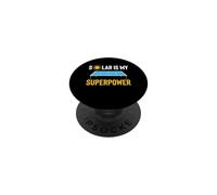 Solar Is My Superpower Funny Solar Installer Energy PopSockets Adhesive PopGrip