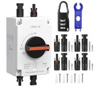 Solar Isolator Switch, 32A 1200V PV DC Isolator Switch Solar Panel, IP66 Waterproof UV Protected Outdoor Miniature Circuit Breaker Isolation for RV Marine Home, MC4 Connectors