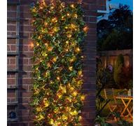 Solar Ivy Trellis Artificial Living Wall Ivy Leaf Panel 180 x 90cm Marco Paul Green One Size